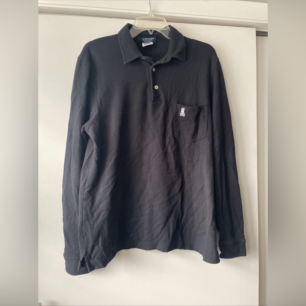 Psycho Bunny - Pima Cotton Long Sleeve Polo - Size‎ 5 (M)